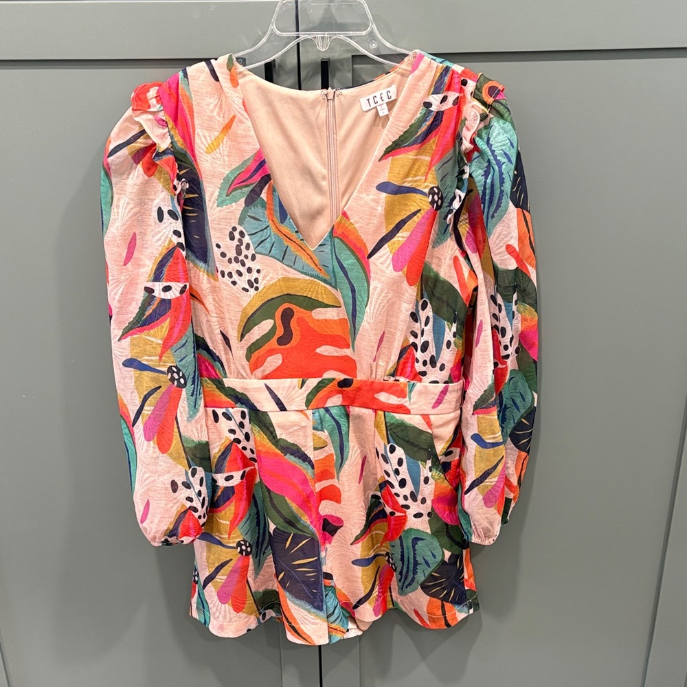 TCEC Multicolor Patterned Women's romper